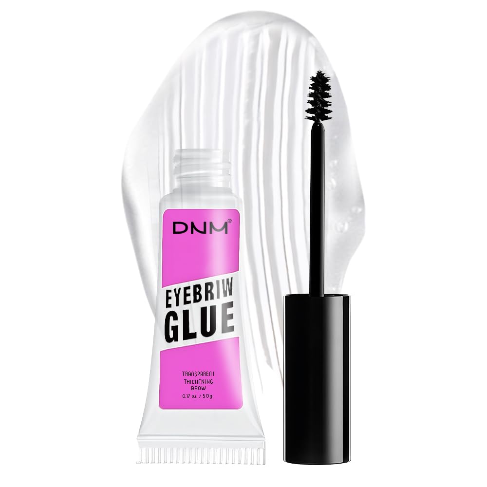Gel Kaely pour sourcils transparent avec brosse spirale-triangle, application rapide.