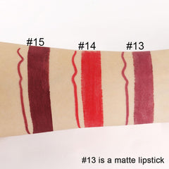 Kaely ensemble-15-teintes-levres: variété de couleurs pour tous les styles.