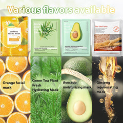 Kaely masque visage – emballage individuel pratique en voyage
