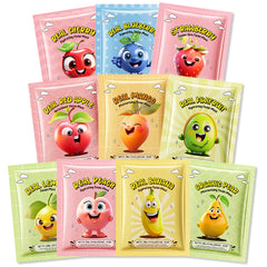 Kaely masques visage fruits ensemble, coffret spa à domicile pour hydratation douce.