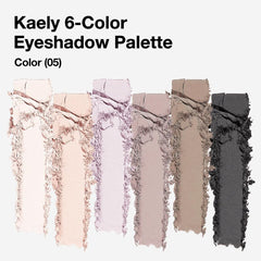 Palette Kaely ombres mini nude fumé échantillons, teintes riches adaptées au quotidien.