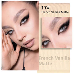 Kaely poudre mate vanille neutre, couleur pigmentée et longue tenue.