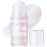 KAICOERLY Roll-on glitter bouteille: éclat rapide et durable sur visage et corps.