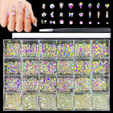 Kaipheiquan: pierres pour ongles, 900 pièces, éclat durable.