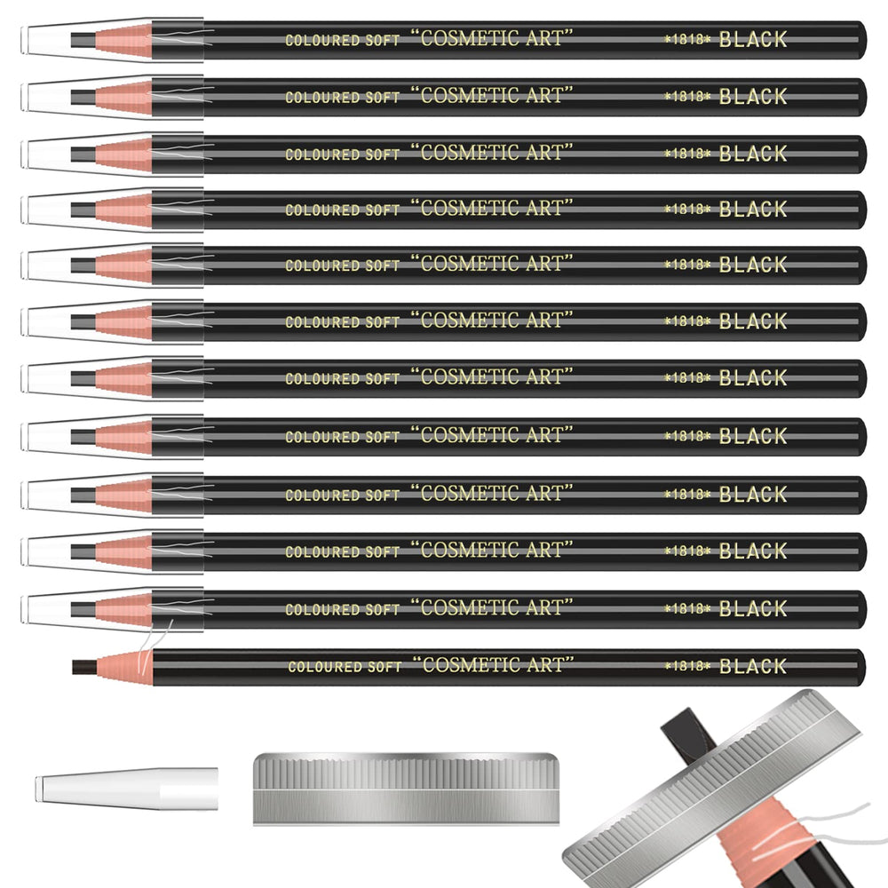 KAIQIKAIXI 12 crayons sourcils waterproof, traçage net et tenue longue.