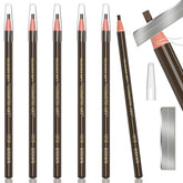 KAIQIKAIXI ensemble de 6 crayons sourcils imperméables pour une tenue durable.