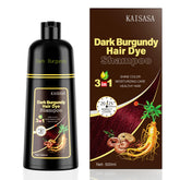 KAISASA Shampoing Coloration 3 en 1: application simple pour une couleur uniforme.