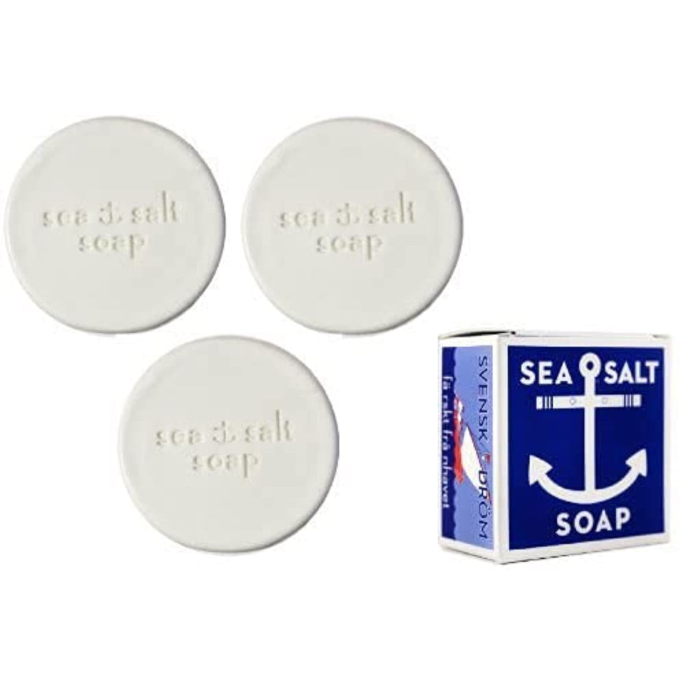 KALA Savon sel de mer Réve Suédois, pack triple, parfum frais et naturel pour la peau