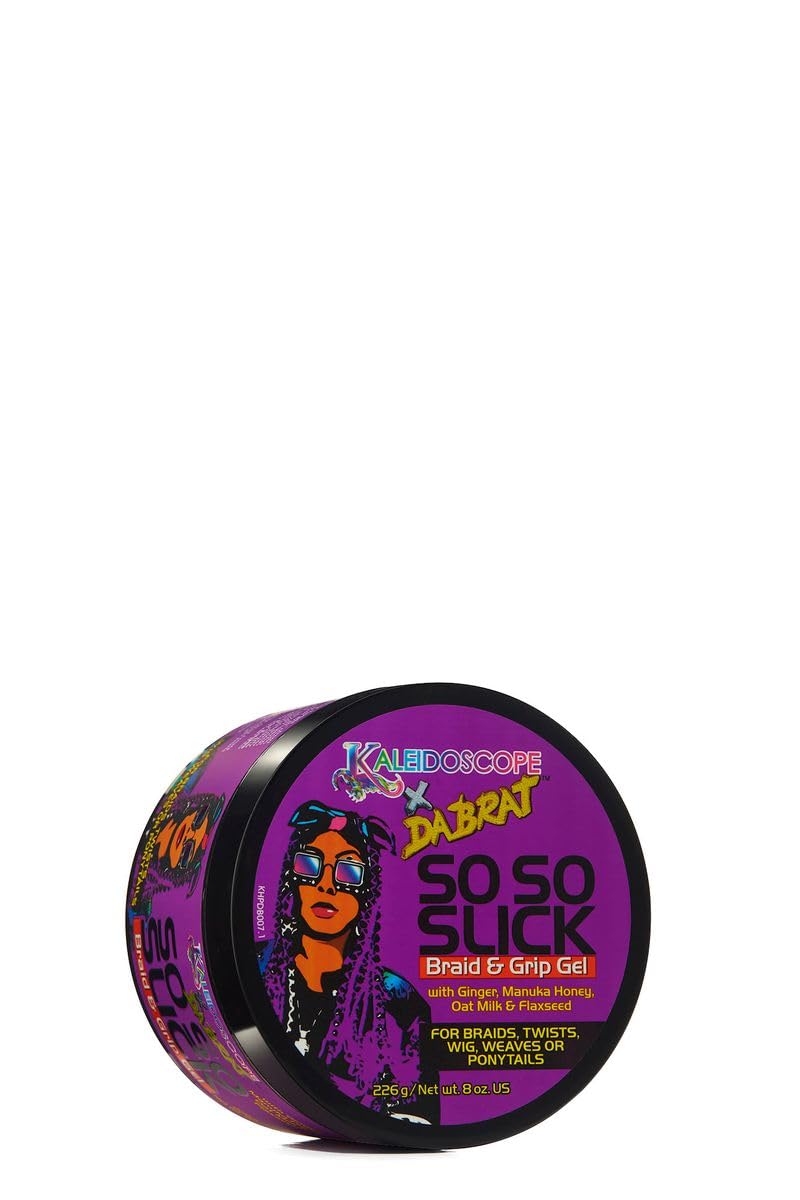 Kaleidoscope Miracle Drops So So Slick, prise ferme sur tresses pour tenue longue durée.