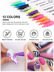 Kalolary stylo trace lignes ongles pour look design.