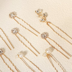 Epingle Kalolia dorée scintillante idéale pour soirée glamour