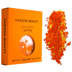 KARIZMA Neon Nights: paillettes vert fluo pour accents colorés et créatifs