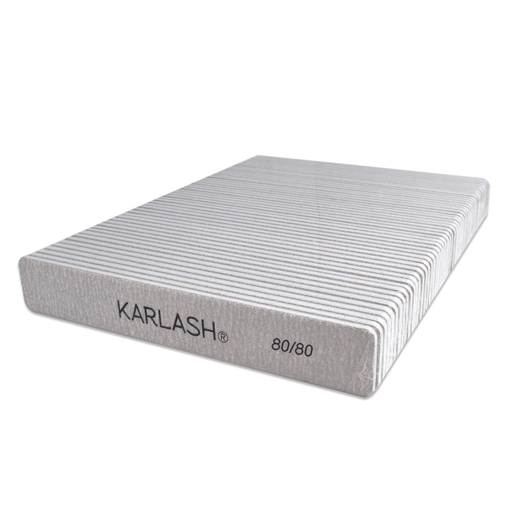 Karlash lime a ongles double-face jumbo zebre 80-80 pour limage precis et nettoyage facile