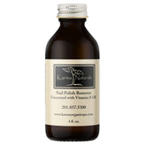 Démaquillant Karma Organic sans parfum, flacon élégant pour retirer le vernis en douceur.