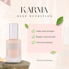 Karma Organic Deep Nutrition, nourrissage profond des ongles pour vitalité renforcée.