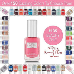 Vernis Karma Organic échantillon nuancier couleurs, teintes riches et uniformes.