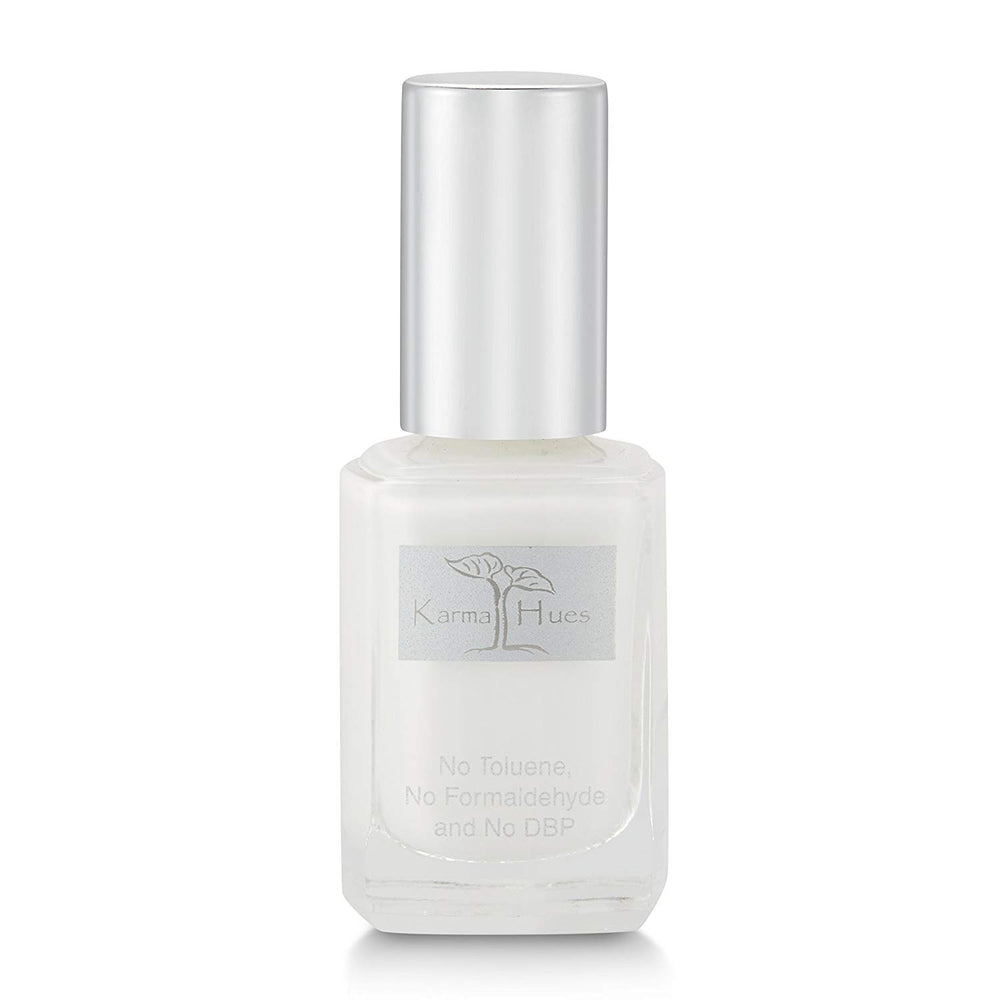 Karma Organic vernis en bouteille Blanc Français pour une manucure propre.
