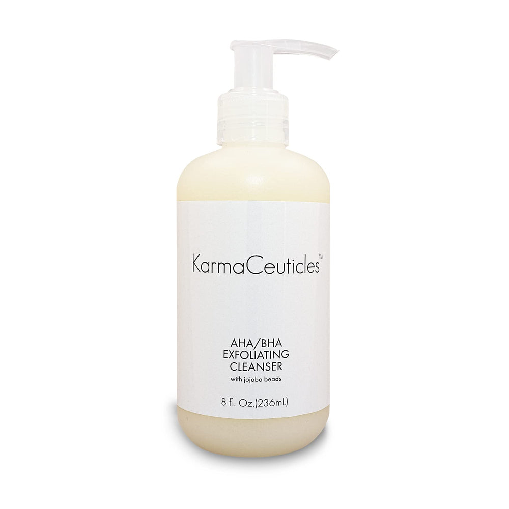 KarmaCeuticles: bouteille nettoyant exfoliant AHA/BHA pour peau rafraîchie