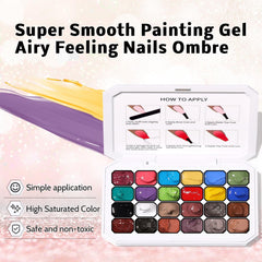 Dégradé ongulaire Karroy palette unique pour dégradés variés et finition soignée.