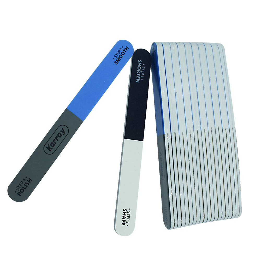 Karroy lime double-face 4 etapes pour raccourcir et façonner les ongles