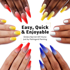Palette Karroy gel ombre rouge, couleur intense et design audacieux.