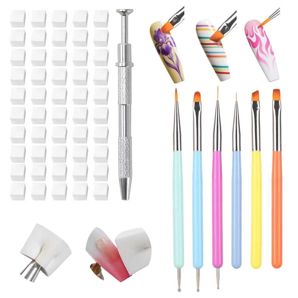 Karroy pinceaux art ongles: ensemble précis pour dessins soignés.