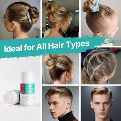 Karseell Hair Wax Stick – texture matte en action, coiffage précis.