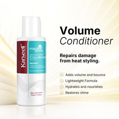 Karseell Kit Soin Cheveux Voyage 3 pièces – ensemble compact pour partir léger.