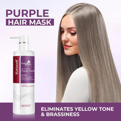 Flacon Karseell Shampoing violet, application rapide et efficace.