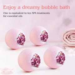Bombe de bain KASTU à extrait de rose et huile essentielle