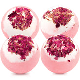 Bombe de bain KASTU avec rose sèche dans un ensemble cadeau
