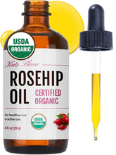 Kate Blanc Cosmetics Rosehip Oil – bouteille-pour, hydratation légère et rapide.