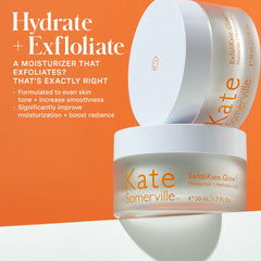 Texture crème douce de Kate Somerville ExfoliKate Glow Moisturizer prête à l'application.