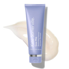 Kate Somerville nettoyant hydratant au lait de chèvre – bouteille prête pour routine quotidienne, hydratation assurée.