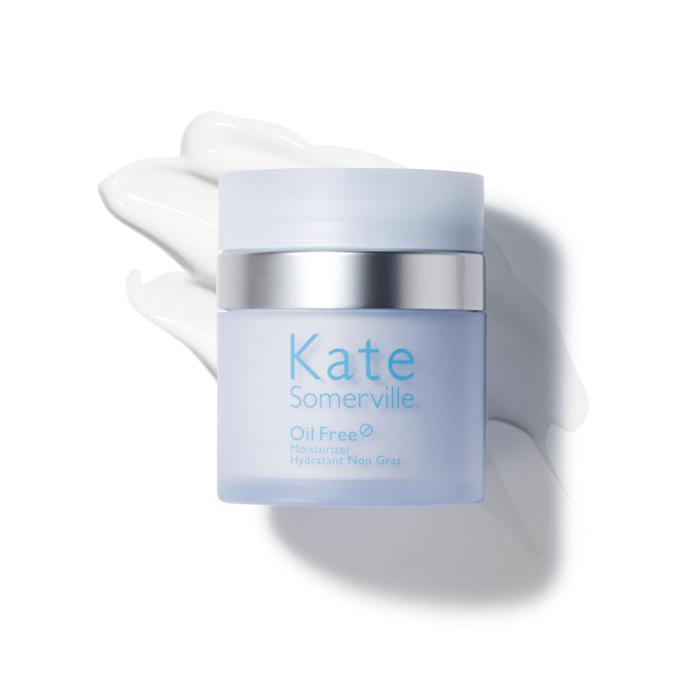 Kate Somerville hydrant sans huile pour le visage, texture légère et absorption rapide.