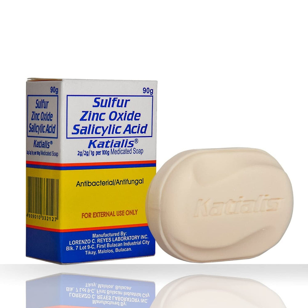 KATIALIS Savon au soufre et zinc pour purifier la peau.