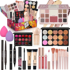 KAVCENT coffret maquillage avec palette 14 couleurs, pour des styles variés et faciles.