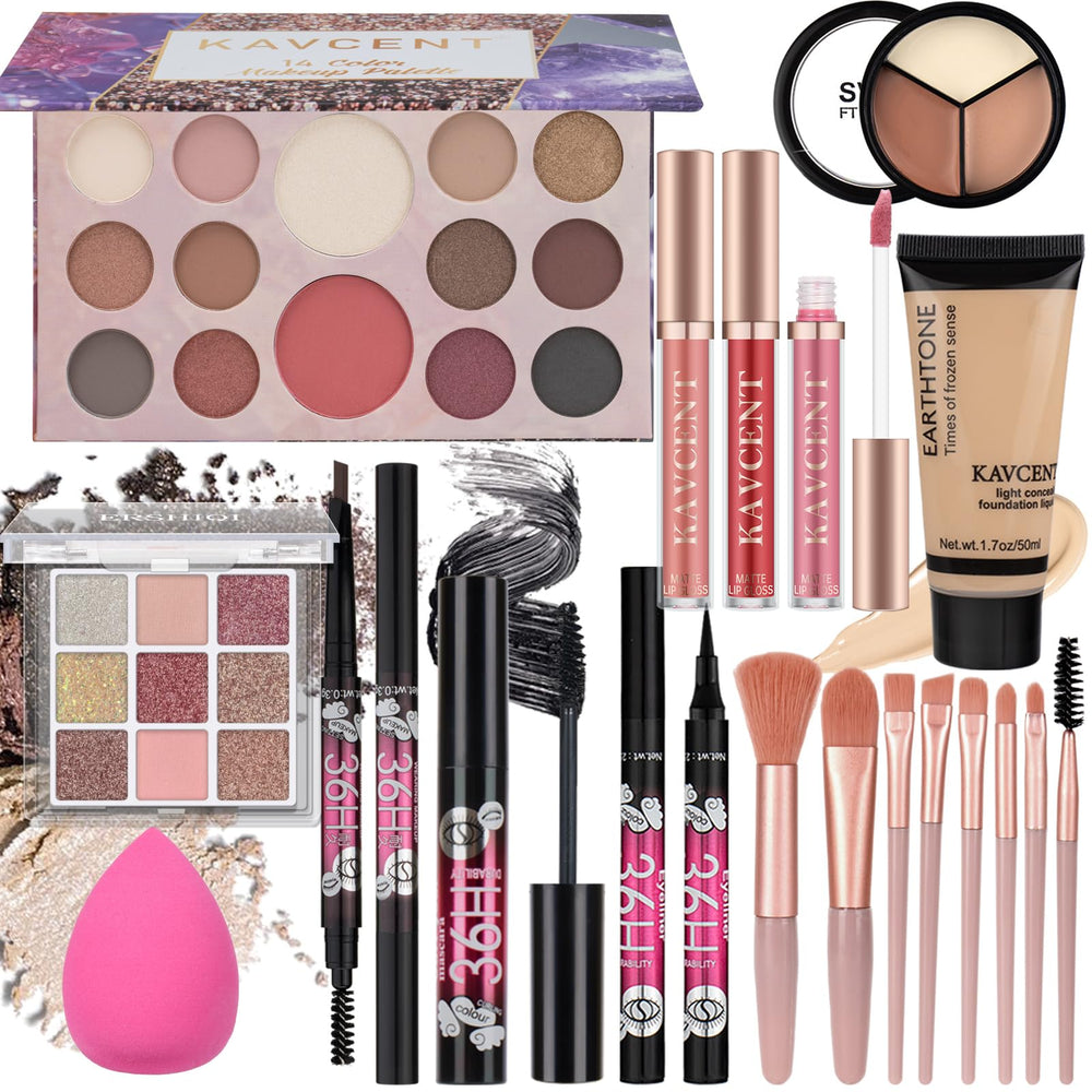 KAVCENT kit-maquillage-teens-ensemble : idéal pour débuter le maquillage quotidien.