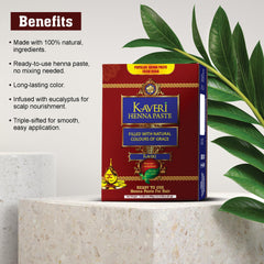KAVERI henné cones sechage et developpement de la couleur.