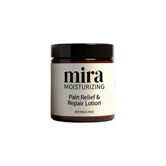 KAVLEE Mira Relief Lotion montre son emballage élégant pour une routine soin pratique et sûre