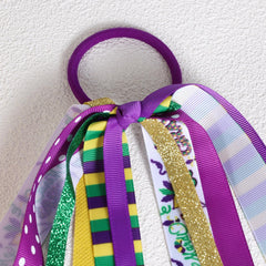 KCHIES accessoire coiffure Mardi Gras pour queue de cheval, fixation facile