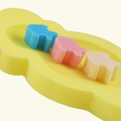Éponge de bain KECUCO jaune, absorption efficace pour un bain agréable