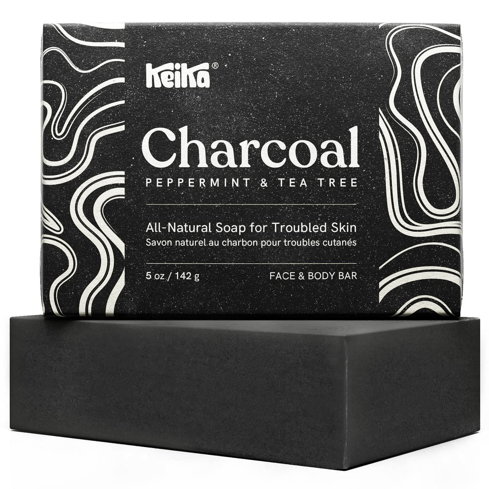 Keika Savon Charbon Noir – utilisation visage et corps, purifiant et hydratant.