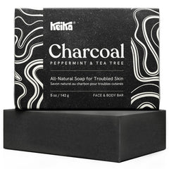 Keika Savon Charbon Noir – utilisation visage et corps, purifiant et hydratant.
