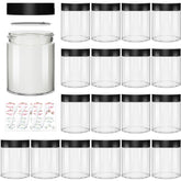 Bocaux Keketin en verre clair 8 oz ensemble prêt à ranger vos cosmétiques.