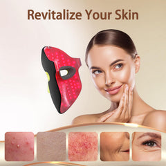 Masque lumineux Kelyoo avec lumière infrarouge pour relaxation faciale.