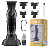 Tondeuse Keméi 2299 sur socle de recharge pour rangement rapide.