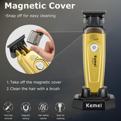 Peigne guide 1,5 mm du KEMEI 90-5 pour contours précis.