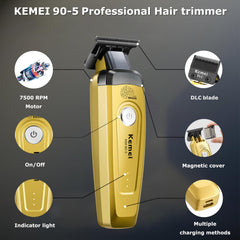 Peigne 3 mm du KEMEI 90-5 pour tailles moyennes uniformes.