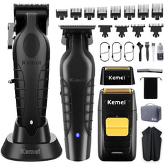 KEMEI Tondeuse professionnelle KM-2296 en action pour coupe nette